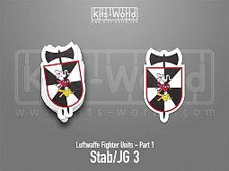 Kitsworld SAV Sticker - Luftwaffe Fighter Units -Stab/JG 3 